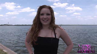 Kelsey Flashes Her Big Natural Tits and Hot Pussy in Tampa