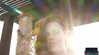 Redhead and dark haired lady mommies with Playboy