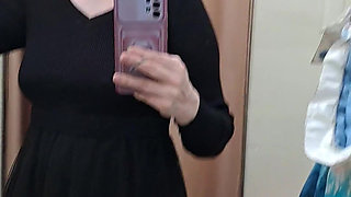 What Words Pop Into Your Head When You Look at the Red-haired Mistress in the Black Dress?
