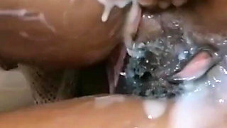 She Comes Home From the Office and Shows off Her Hollow Gangbang