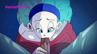 Bulma From Dragon Ball Z Suck Cock With Passion ( Parody Anime )