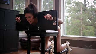 India Summer Blowjob & Creampie - Bondage MILF Takes Big Cock Hardcore