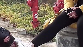 Licking Very Muddy Sneakers Clean