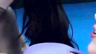 Two Horny and Hot Ladies at the Gym Wrestling and Belly Licking