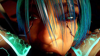 Face Fucking a Sexy Robot Girl