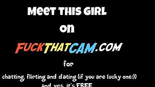Big-Titted Babe's Amateur Webcam Dildo Show
