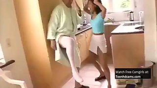 Asian Maid Gets Fucked By Old Pervert: Big Tits, Blowjob  Amateur Porn