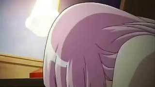 Busty hentai babe is fucked in all positions