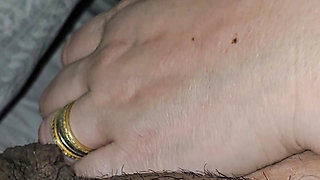 Step sister grabs step brother dick and handjob him hard