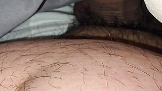 Step mom hand slip under blanket and handjob his dick for fun