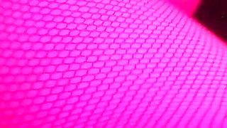 Sexy Emo Girl Ripoff Pink Fishnets