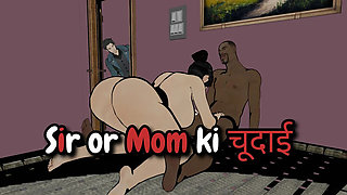 Indian Teacher Fucks Mom With Big Natural Tits - Desi Hardcore Sex