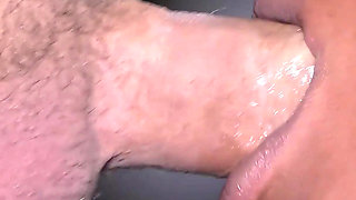 Ebony Mouth POV Blowjob and Cum Swallow