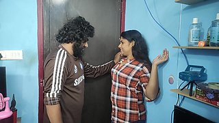 Shirt and Jeans Removal Sex with with Hand Tied up and Hot Fuck with Desi Step Sister