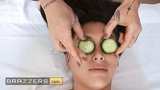 Brazzers - Nicole Aniston’s softcore massage quickly turns into a moist and nasty affair with Mick Blue