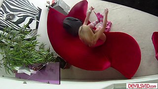 Babysitter teasing her boss with blowjob