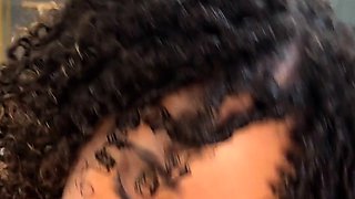 Teen Latina Step SIster sucks my dick POV