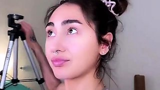 Close up of Asian masturbation