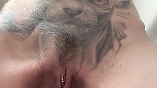 Femdom Mistress Pisses on Slaves Cock. Pee Pissing Squirt Golden Shower