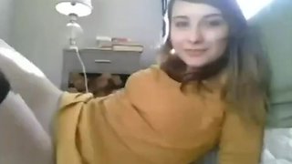 Insane orgasm during video chat (Amalia 19)