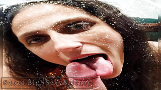 Big N Sexy Britney - Cumshot and Facial Slideshow - Blowjob