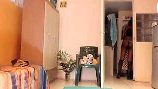Hot Black Maid Does Some Webcam Black and Ebony