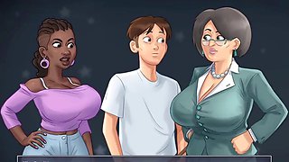 Misskitty2k's music teacher gets undressed in summertime saga part 71