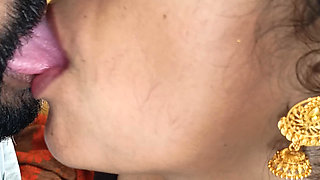 Hot and cute deep Lip kiss