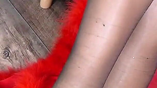 Layered in Nylons Striptease