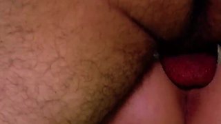 Redheaded Slut Goes Down the Stairs and Delights the Tattooed Hunk