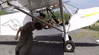 The Pilot Wants to Screw Jennifer in the Ass so They Make It Happen - Private Porn Sex Videos