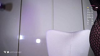 Beautiful blonde cam girl uses her toys to masturbate