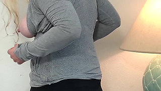 Stepdad pumps stepdaughter's pussy full of cum after cuming in her stepmom's ass