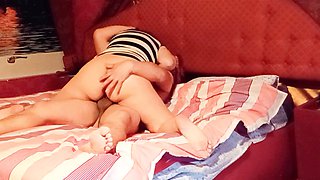 Hotwife Kelly Mom enjoys being touched and fucked by her swinger friend while her hubby watches