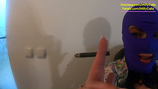 Smoking, Dirty Talk & Pussy Tease in Floral Blazer