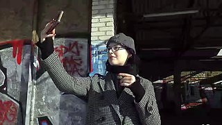 GERMAN SCOUT - Black Hair PAWG Glasses Girl Melli Venom