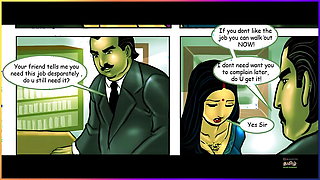 Savita Bhabhi Episode 8 - The Interview - Indian 3D Porn Comics