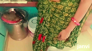 When sister-in-law was working in the kitchen, her brother-in-law came.I fucked my sister in law in the kitchen