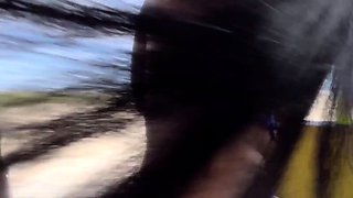 Dirty brown-haired fledgling mummy Drii Cordeiro had a