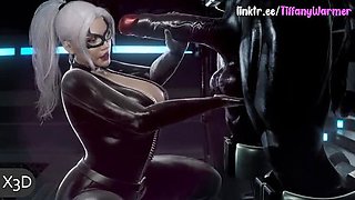 TiffanyWarmer Black Cat Venom Blowjob Creampie Monster Cock Face Fuck