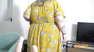 She's enormous! BBW casting to one of our biggest babes ever