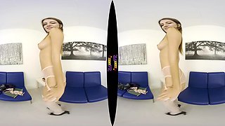 Overworked; Secretary Office Nylons Garter Belt Strip Solo Trimmed Pussy