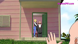 From Training to Temptation: Android 18 & Master Roshi Hardcore Sex ( Cartoon XXX Parody )