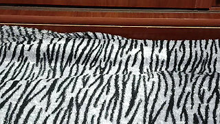 Homemade Masturbation in Front of the Mirror Without Taking off Her Panties