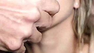 Deep Throat with My Stepdad's Big Cock in the Shower