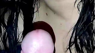 I Suck a Dick and Swallow Sperm Close-up