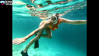 Snorkel Slut in Paradise - Underwater Flash & Naughty Tease