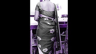 Big ass beautiful saree bhabi cheating hasband and fuck missionary and doggy style by devor in kitchen