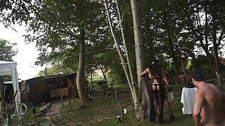 Piss Drinking Male Sex Slaves Whipping by Mistress