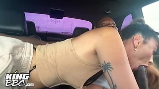 Marina Maya Takes Huge BBC on Miami Beach - Wild Threesome with Louie Smalls & AOKI!